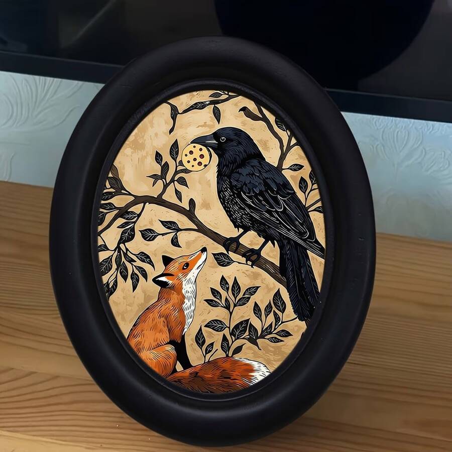 1 pieza Marco de foto decorativo negro, diseño de patrón de múltiples elementos, obra de arte hecha a mano, adecuado para decoración del hogar y la oficina, regalo ideal para coleccionistas, estilos diversos