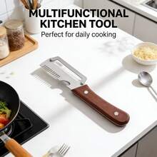 3-In-1 Multi-Function Peeler And Green Onion Slicer - Multicolor - View 4