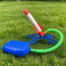1pc Foot-Controlled Mini Rocket Toy - Outdoor Fun Rocket Launcher Toy, Launches High Into The Sky, Interactive Toy, Gift For Holidays, Birthdays, Eid Al-Fitr, Freebie - Multicolor - View 10