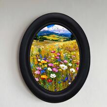 1 pieza Marco de fotos decorativo negro, diseño de múltiples patrones, obra de arte hecha a mano, adecuado para decoración del hogar y la oficina, regalo e colección ideal, estilos diversos - 20 - Ver 4