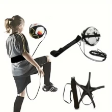 1 pièce Ceinture d'entraînement de football et volleyball, longueur de corde 2,4 m (extensible jusqu'à 8 m), corde anti-rebond réglable, pratique du contrôle du ballon pour débutants, équipement d'entraînement universel des compétences - Multicolore - Voir 1