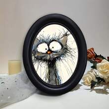 1 pieza Marco de foto decorativo negro, diseño de patrón de múltiples elementos, obra de arte hecha a mano, adecuado para decoración del hogar y la oficina, regalo ideal para coleccionistas, estilos diversos - 12 - Ver 7