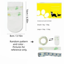 1/20件 - 防水狗爪保護套，附可調節扣環 - 防滑防污戶外寵物靴，適用於小型和中型犬（泰迪、比熊、柴犬） - 柔軟爪保護套，適合散步、徒步和雨天 - 寵物襪 - 彩色 - 查看 6