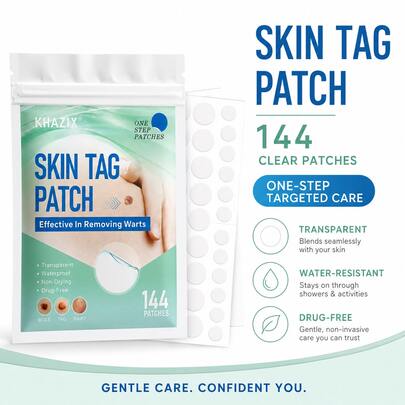 144pcs Acne & Scar Cover Patches, Transparent Waterproof, Comfortable Material, Gentle & Non-Irritating, Alcohol-Free