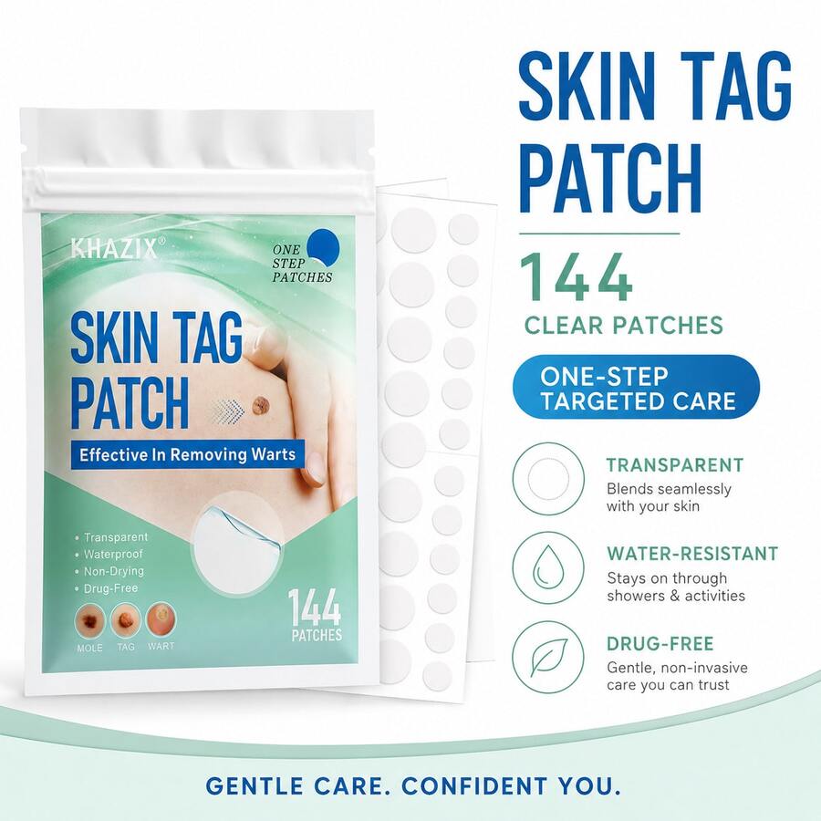 144pcs Acne & Scar Cover Patches, Transparent Waterproof, Comfortable Material, Gentle & Non-Irritating, Alcohol-Free - View 1