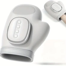 El nuevo masajeador de manos inteligente con carga USB tiene 5 niveles de ajuste de intensidad y 3 modos ajustables, con función de calentamiento, adecuado para diversos escenarios - Perfecto para regalos de padres y cualquier ocasión festiva. Artículos esenciales para uso doméstico - Blanco - Ver 14