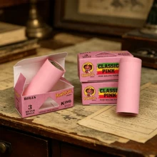 3 Rolls, Brown / Pink Dual-Color Rolling Paper 3 Meters Long, Easy-Tear Portable Carry-Along, Self-Control Rolling Paper With Customizable Cutting, Rolling Accessories - View 3