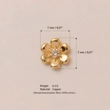 1pc Fashionable DIY Delicate Transparent Heart-Shaped Necklace, Includes Small Pendant Accessories, Can Be Freely Matched With Necklace, 14K Gold Plated, Copper Jewelry, Showcasing Unique Feminine Charm, Suitable For Women's Daily Casual, Social Events, Music Festivals, Also Can Be Worn As An Amulet - Multicolor - View 10