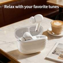 TWS Earbuds, Airbuds, Wireless Earbuds And Bluetooth Headphones, White Design, Built-In Microphone For Clear Calls, Comfortable Ear Stem Style, Compatible With All Mobile Devices – Suitable For Fitness, Running, Daily Use - Multicolor - View 5