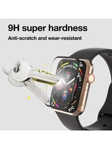 Yezodawee 4片裝 軟螢幕保護貼 49mm Ultra 2/1，防刮、軟 TPU 高畫質無氣泡、全覆蓋保護、靈敏觸控、超薄高透明，適用於 45mm/49mm/46mm/42mm/41mm/44mm/40mm/38mm/S10/S9/S8/S7/S6/S5/S4/S3/S2/S1/SE/Ultra 1/2 系列 - 無色 - 查看 2