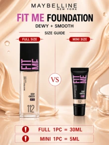 Maybelline 美寶琳保濕防曬粉底液 112，5/30ml 可選，長效保濕，快速上妝，自然妝感，適合乾性肌膚 - 水潤版112 - 查看 5