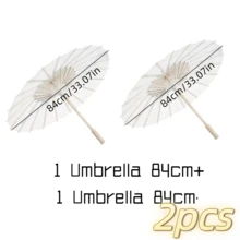 2/1 pièce - 80/60/40 cm Parasol en papier, Parasol de mariage DIY vierge, Parasol. Parasol de mariage, Faveurs de fête de mariage, Décorations de table. Pour diverses fêtes de festival/Décoration de mariage de la mariée, Décoration de demoiselle d'honneur, Cadeau, Accessoires de photographie de mariage, Traditionnel - Blanc - Voir 16