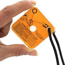 2pcs Outdoor Survival Signal Mirror With Lanyard, Sunlight Reflective Mirror, Multi-Functional Emergency Tool Suitable For Hiking, Camping, Boating, Backpacking - Signal Mirror - View 1