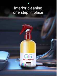 Multifunctional Car Interior Cleaning Spray Powerful Stain Dirt Remover Quick Clean Car Door Panel Seat Dashboard Upholstery Leather Plastic No-Rinse Auto Cleaner Spray - A - View 3