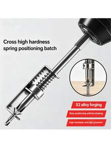 New Tungsten Steel High Hardness Cross Screwdriver Bit Set, Strong Magnetic Anti-Slip Hexagonal Shank Design, Suitable For Electric Drill, Electric Screwdriver, Home Hardware Tools - A - View 5