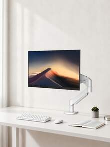 13-32 Inch Monitor Mount, Adjustable Gas Spring Arm With VESA Clamp And Perforated Base, Made Of High-Quality Steel, Supports 9kg, 180° Tilt And 360° Rotation, Space-Saving Single Monitor Mount For Home Office Workspace Exquisite Boy Gaming Accessory - View 6