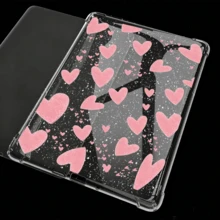 Translucent Heart-Shaped E-Book Protective Case, Suitable For Kindle Paperwhite 6/12th 7-Inch 2024/SA568B, Kindle Paperwhite 5 6.8-Inch 2021/11th/C2V2L3/RS23CV Reader Cover, Kindle 11th 2022 6-Inch/C2V2L3/RS23CV Anti-Fall Scratch Glitter Heart, Kindle Paperwhite 4/6-Inch 2018/Model PQ94WIF Four-Corner Airbag Protective Cover, Birthday Gift For Friends, Gifts For Boyfriend/Girlfriend - Clear - View 4