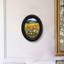 1 pieza Marco de fotos decorativo negro, diseño de múltiples patrones, obra de arte hecha a mano, adecuado para decoración del hogar y la oficina, regalo e colección ideal, estilos diversos - 20 - Ver 8