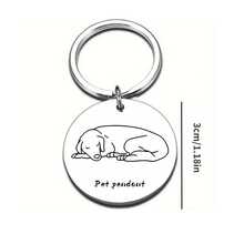 Colgante de acero inoxidable para mascotas, estilo clásico de placa de identificación, duradero e irrompible, adecuado para varios collares, apto para uso diario de gatos y perros - Multicolor - Ver 10