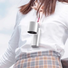 Portable Turbo Fan - 5 High-Speed Gears 4000mAh Rechargeable Mini Personal Handheld Fan With Ice Cooling, Summer Travel Essentials, Beach Vacation Gifts For Women And Men - 白色 - 查看 7