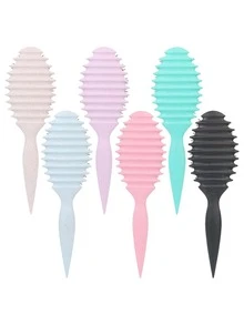 This Nylon And Buckwheat Stalk Comb Is A Valentine's Day Gift. It Has A Massage Function, Can Be Used Wet Or Dry, And Can Easily Comb And Smooth Hair Without Tangling. Compact And Portable, Convenient To Carry With You. - one-size - View 10
