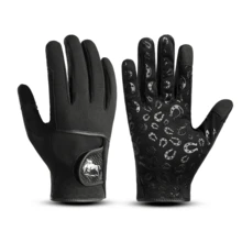 Sarung Tangan Berkuda, Anti Selip, Kompatibel dengan Layar Sentuh, Cocok untuk Olahraga Luar Ruangan, Unisex - Hitam - View 8