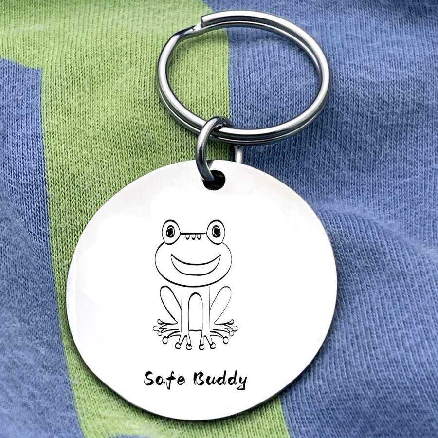Minimalist Pet Collar Pendant, Stainless Steel ID Tag Charm, Versatile Design, Easy Installation, Durable & Easy Care, Accessory For Cats & Dogs Daily Outings - Multicolor - View 1