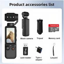 Portable 4K Action Camera With 180° Rotating Lens And 1.9-Inch Screen - 2000mAh Rechargeable Battery, Built-In Microphone, Lightweight Design Suitable For VLOG, Live Streaming, Outdoor Adventure, Video Blog Equipment Dedicated Camera - View 12
