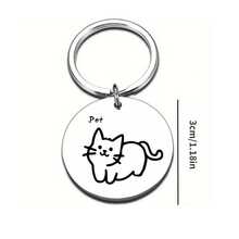 Stainless Steel Pet ID Tag, Durable Anti-Lost Dog Tag, Versatile Pendant Accessory For Collar, Suitable For Cats & Dogs - Multicolor - View 6