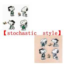 SNOOPY 1个卡通人物布贴，装饰性狗狗刺绣贴纸，适合作为送给粉丝、家人和朋友的小礼物，女友/情侣之选，营造夏日氛围，日常配饰【随机款式】 - 彩色 - 查看 8