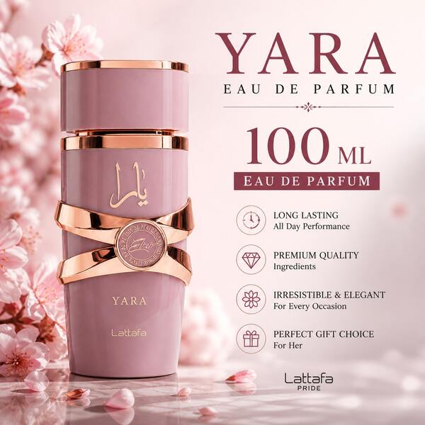 Lattafa Yara Elixir EDP 100ML Women Perfume Long Lasting Sweet Fruity Floral Vanilla Fragrance