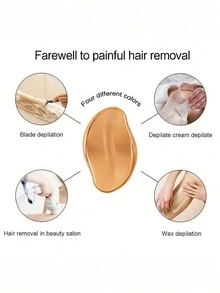 1pc Magic Crystal Hair Remover - Painless Physical Depilation Tool For Body Hair Removal, Exfoliates Dead Skin, Reusable & Easy To Clean - Perfect For Home Use - Multicolor - View 4
