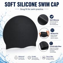 4-In-1 Anti-Fog Swimming Goggles Set, Includes Swim Cap, Nose Clip And Earplugs, Made Of Soft Silicone Material, Waterproof And Anti-Fog, Clear Vision, Comfortable Fit, Suitable For Swimming Pool, Beach, Swimming Training, Summer Water Sports, Fitness Exercise, Unisex - Multicolor - View 4
