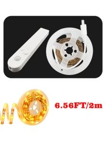 5V LED Motion Sensor Light Strip, Available In Warm And White Colors. Powered By USB Or Battery (AA Batteries Not Included). Suitable For Cabinets, Bedside, Closet, Stairs And Other Indoor Scenes. - Sensor LED Light Strip - View 17