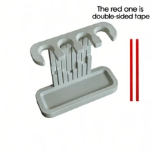One Electric Toothbrush Head Holder, Multi-Slot Toothbrush Head Storage Rack With Drip Tray, Suitable For Home Use, Space-Saving, Bathroom Toothbrush Head Organizer, Countertop Toothbrush Head Storage With Drip Tray. - Multicolor - View 15