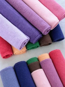 1/3pcs Coral Fleece Towels,Multiple Colors Available. Highly Absorbent, Lint-Free, And Oil-Resistant (Not Machine Washable). Suitable For Use In The Kitchen, Bathroom, And For General Household Cleaning. - Multicolor - View 5
