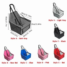 High-Quality Waterproof Pet Car Seat For Small To Medium Dogs, Portable Foldable Cat/Dog Carrier, Adjustable Straps And Secure Storage Pocket For Precise Fit On Front Seat, Stable And Non-Shaking, Suitable For Cats And Dogs Outings Car Accessory - Multicolor - View 11