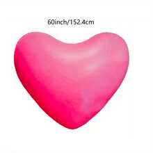 1pc 60 Inch Extra Large Pink Heart-Shaped Foil Balloon, Suitable For Wedding, Valentine's Day, Birthday, Mother's Day - Party Celebration Decoration, Holiday Atmosphere Enhancer, Romantic Wedding Decor - View 6