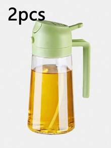 1pc 2-In-1 Oil Sprayer Dispenser - Suitable For Air Fryer, Leak-Proof Mist Spray Oil Bottle For Home Kitchen Use - Multicolor - View 14