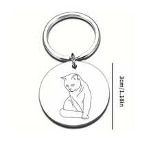Stainless Steel Pet Accessories Pendant, Dog Tag Identity Plate, Durable Anti-Rust, Versatile Pet Collar Accessory, Minimalist Design, Suitable For Cats And Dogs Of All Sizes - Multicolor - View 7