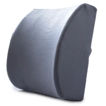 1個 32*31*10cm 小號慢回彈記憶棉腰枕，辦公室腰部支撐墊，人體工學椅背靠墊，適用於居家與車用 - 絨布小腰靠 - 查看 12
