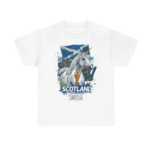 Scotland 2026 World Cup T-Shirt   Tartan Army Fan Gift   Unisex Graphic Tee - White - View 1