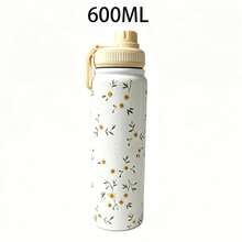 1 chiếc bình giữ nhiệt hai lớp bằng thép không gỉ Daisy, dung tích 600ml/20.29oz, 800ml/27.06oz, 1000ml/33.82oz, dùng được cả nóng và lạnh, thích hợp cho văn phòng, hoạt động ngoài trời, nhà cửa, làm quà sinh nhật. - Nhiều màu - Xem 8