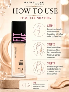 Maybelline 美寶琳保濕防曬粉底液 112，5/30ml 可選，長效保濕，快速上妝，自然妝感，適合乾性肌膚 - 水潤版112 - 查看 12