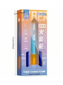 1 Set Rewritable Pen Kit Including 1 Rewritable Pen, 1 Pen Tip Care Kit And 2 Blue Ink Refills. This Ink Flows Smoothly And Evenly, Comfortable To Hold, Perfect For Journaling, Beginners' Writing Practice And Various Stationery Applications. Student Stationery - Stylish And Beautiful Item, Perfect For Back To School Season. - Erasable Pen Set - View 4
