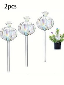 Self-Watering Cactus Shaped Watering Spike, Rainbow Color Plant Watering Globe, Automatic Watering System, PVC Material, Narrow Mouth Design Extends Watering Time, Suitable For Indoor And Outdoor Plants, Essential For Spring/Summer Potted Plants - Multiple Styles - View 10