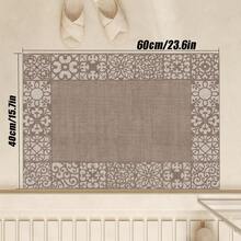 Cirelle 1pc Linen-Color Silicone Kitchen Mat Carpet, All-Season Anti-Fatigue, Soft & Comfortable, Anti-Slip & Anti-Fall, Absorbent & Quick-Drying, Easy To Clean, Wear-Resistant, Fit For Kitchen, Dining Room, Entrance, Laundry Room, Hallway, Bathroom,  Etc. - Multicolor - View 12