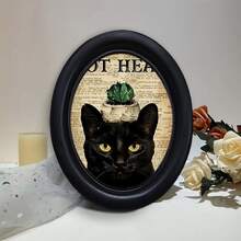 1 pieza Marco de foto decorativo negro, diseño de múltiples patrones, obra de arte hecha a mano, adecuado para decoración del hogar y la oficina, regalo ideal para coleccionistas, decoración del hogar, estilos diversos - 4 - Ver 11