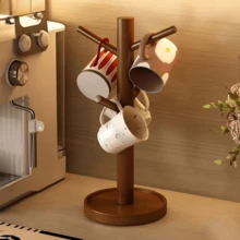 Mug Tree Holder - Coffee Cup Rack With Hooks, Non-Slip Kitchen Storage Rack, Suitable For Countertop, Perfect For Home And Cafe Decor - Multicolor - View 5