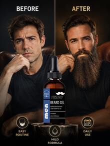 10-In-1 Multi-Effect Beard Serum - Infused With Castor Oil, Rosemary & Argan Extracts | Gentle Formula Nourishes Beards, Helps Sparse Beards Look Fuller & Thicker - Multicolor - View 4
